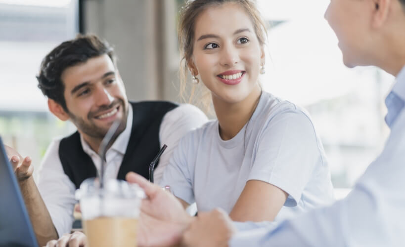 three-asian-caucasian-businesspeople-working-discuss-finding-new-strategy-solution-together-with-laptop-cafe